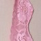 Carnation Pink Lace 2 Yards Stretch Floral Scalloped Elastic Trim for Lingerie & Sewing